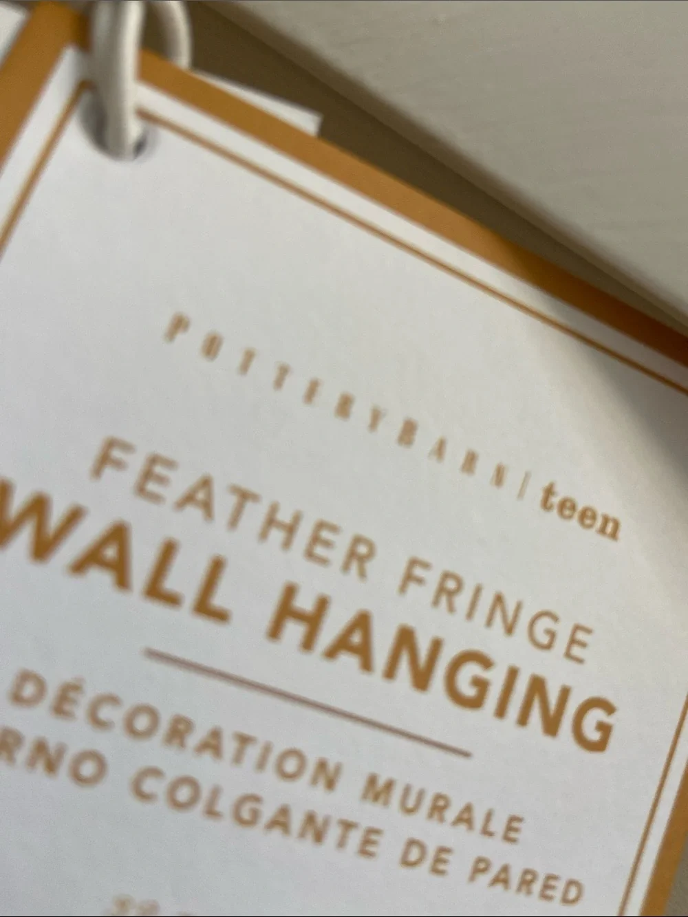 Pottery Barn Cream Macramé Wall Hanging